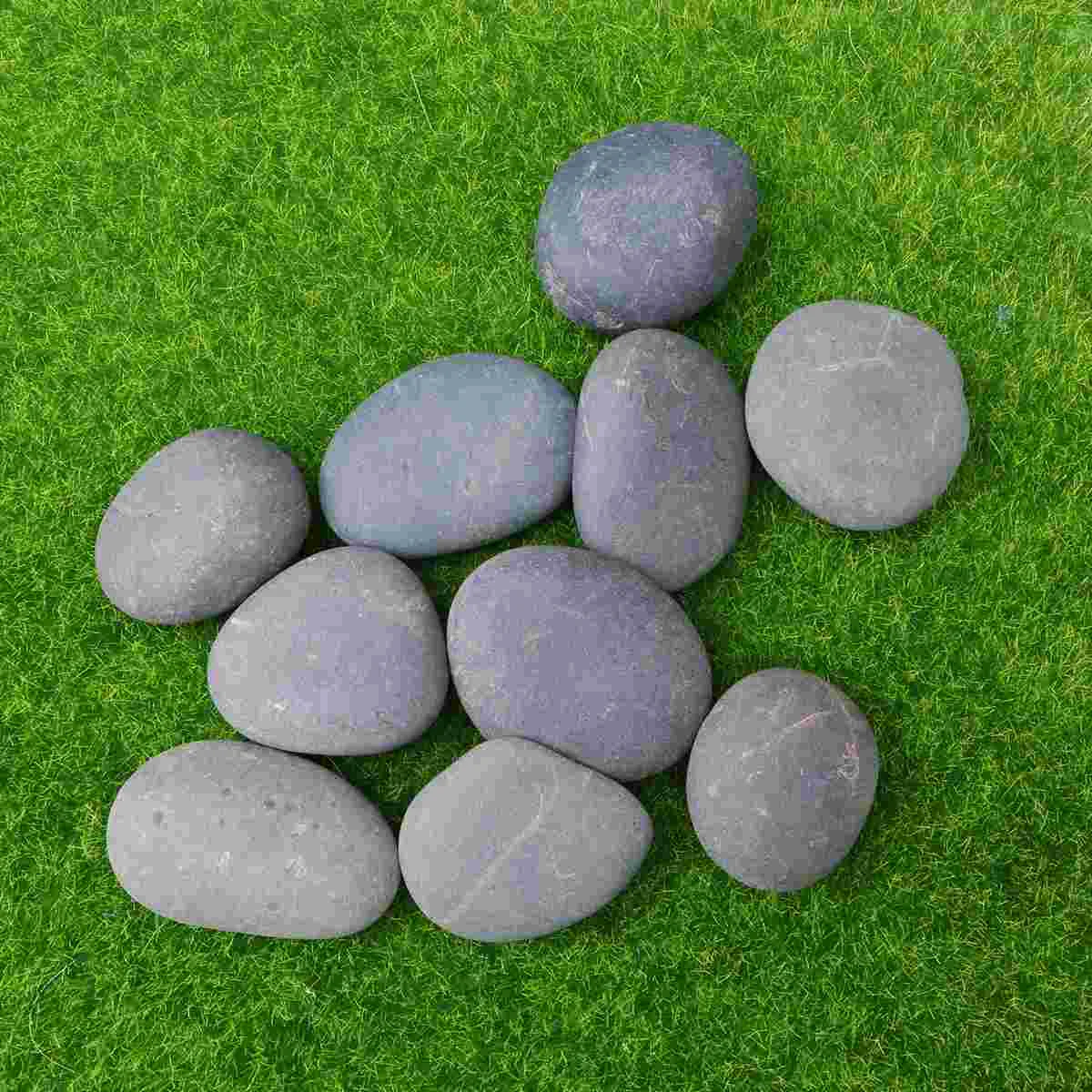 10PCS Gray-black DIY Painting Stone Drawing Painted Rocks Stones Creative Hand-Painted DIY Polishing Pebbles