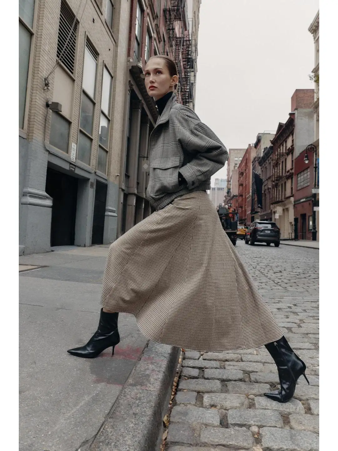 ハイウエストAラインミディスカート ベルト付き チェアードクロック スレ 冬 ファッション レディース 通勤 ハイウエストミディスカート