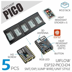 M5Stack Official Stamp Pico dual mode Wi Fi&Bluetooth MCU ESP32-PICO-D4 Program