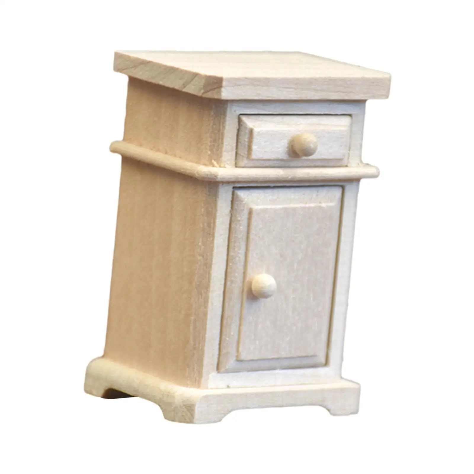 1:12 Dollhouse Bedside Table Scenery Supplies DIY for Kids Children Boys