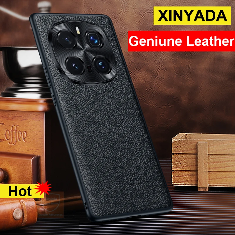 Geniune Leather Skin Phone Case For Honor Magic7 Pro Magic 7 Real Cowhide Case For Honor Magic7 Pro Magic 7 Back Cover Shell Bag