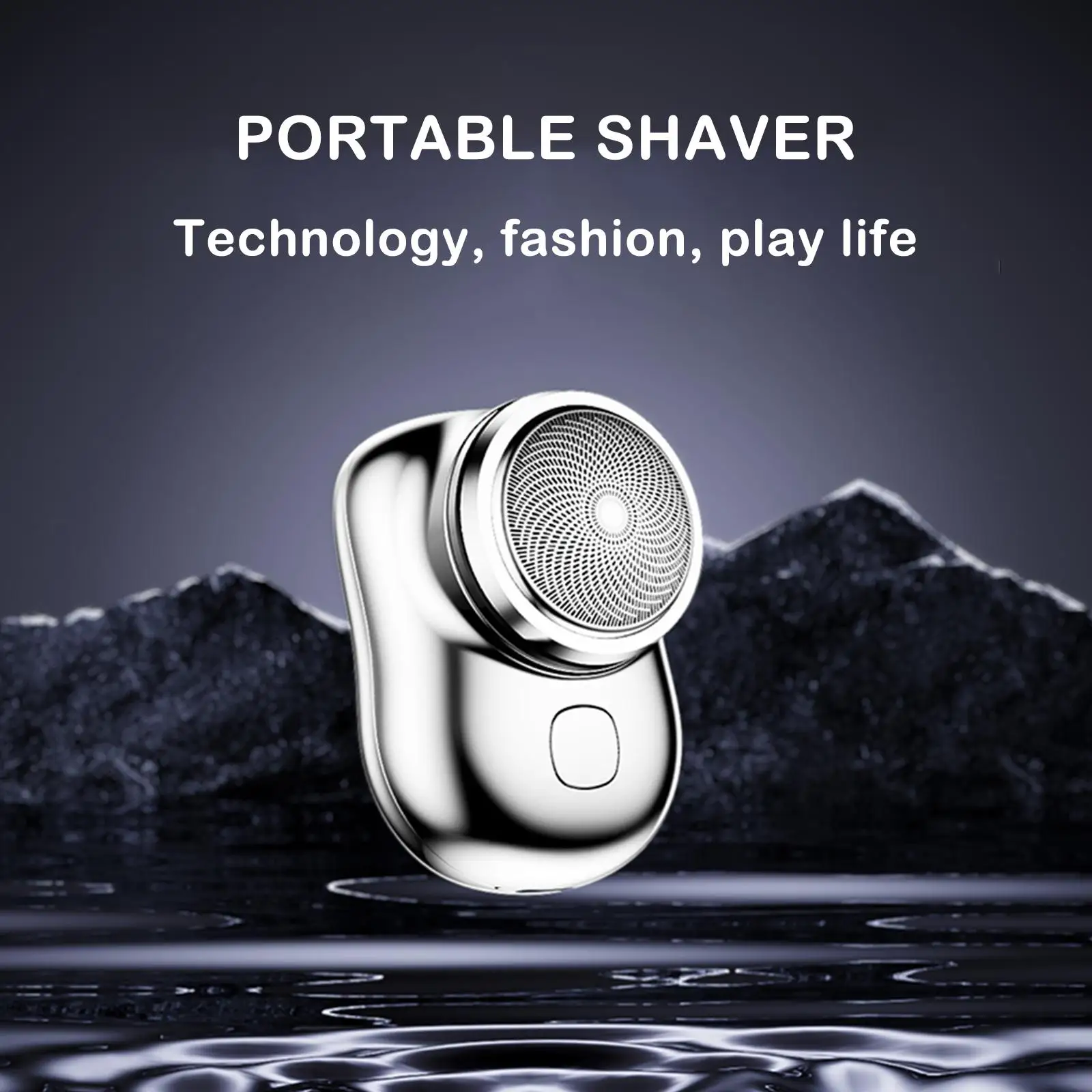 Mini-Shave Portable Electric Shaver Type-c Rechargeable Electric Shaver Type-c Fast Charging Pocket Razor Wet Dry Painless Shave