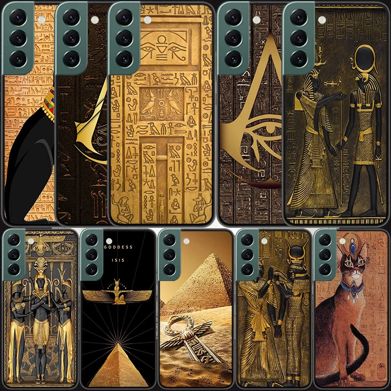 Egypt Pharaoh mural Phone Case For Samsung A15 A25 A35 A55 Galaxy A70S A50S A30S A30 A40 A71 A51 A41 A31 A21 A11 A01 A20S A10S A