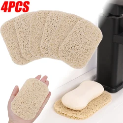 4/1pcs PVC Soap Saver Pad Non-Slip Mildew Proof Self Draining Soap Pads Kitchen Bathroom Soap Holder Travel Cleaning Supplies