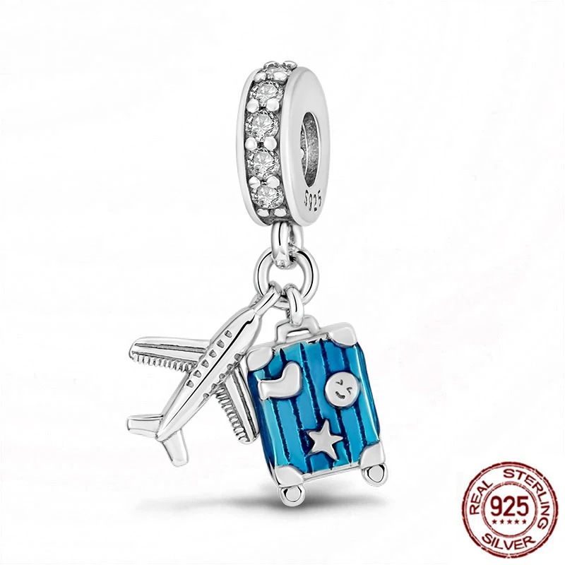 2023 New Ocean Blue Sea Turtle ciondola Bead Fit Original Pandora Charms bracciale in argento 925 regalo donna fai da te perline di gioielleria raffinata