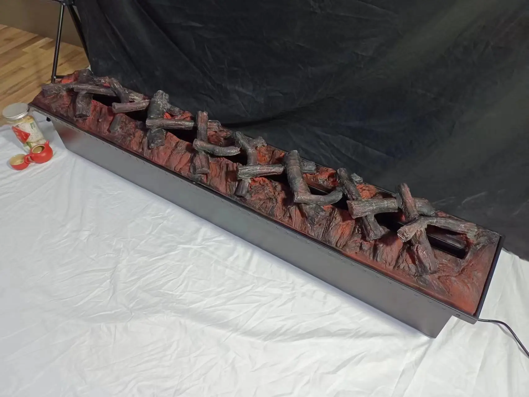 Water Steam Fireplace Electric Fireplace Wood Logs for 3D LED