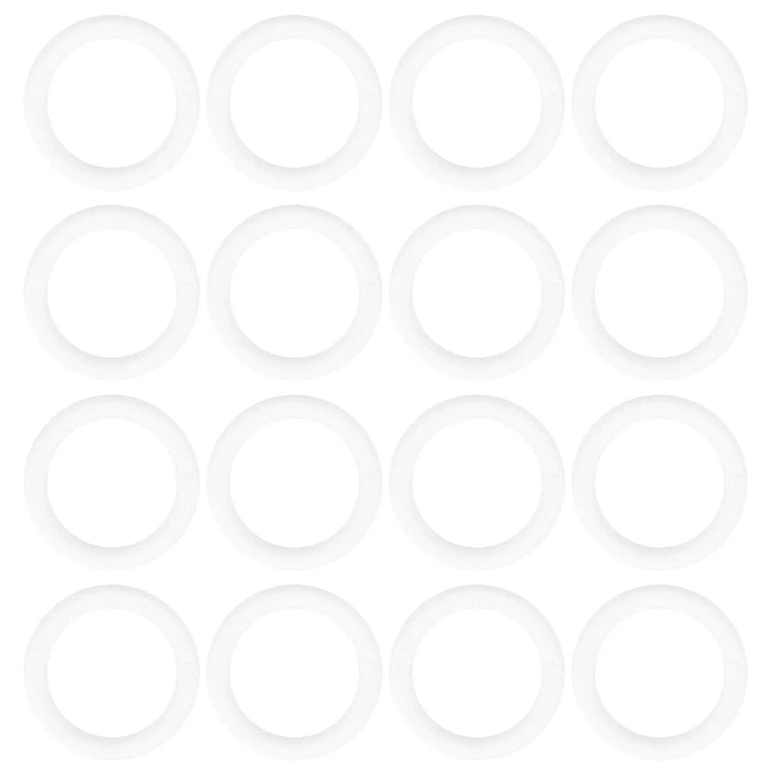 

25 pcs Foam Donut Rings Craft Circles For Diy Making Christmas Ornaments Handmade Decorations Wreath Ring