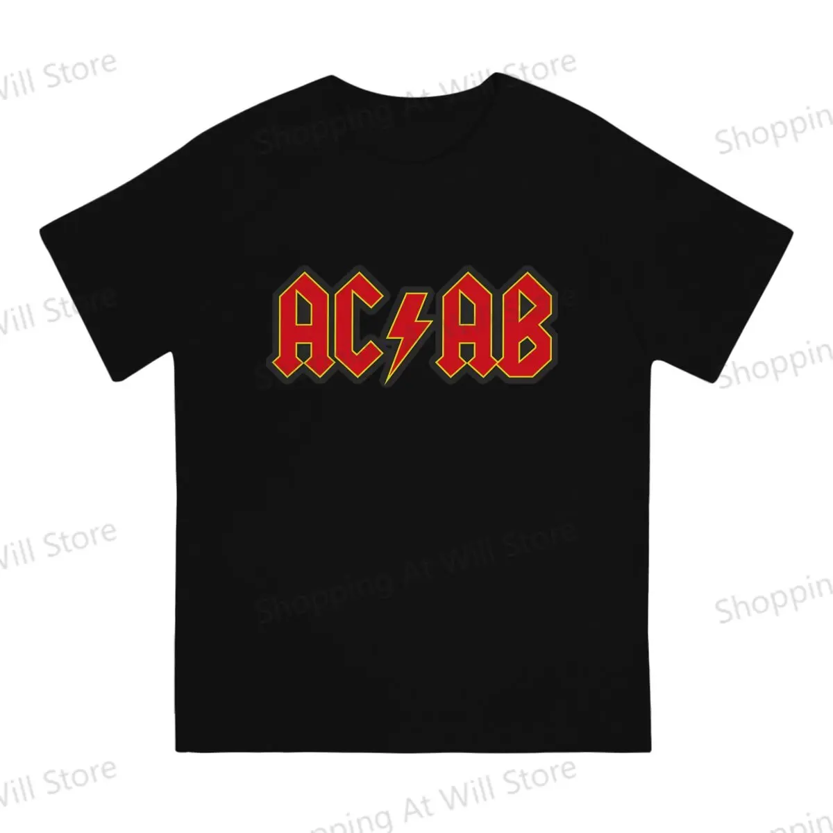 Summer Men's and Women's T-shirts  ACAB Classic Logo Round neck short sleeved T-shirt Street Clothing S-6XL