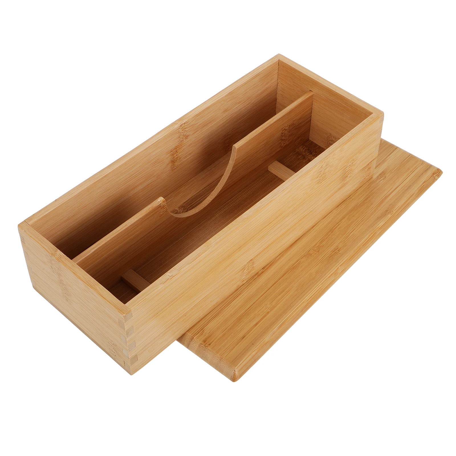 

Bamboo Chopstick Box Storage Kitchen Organizer Large Capacity Silverware Case Tea Utensil Container Versatile Bamboo Cutlery