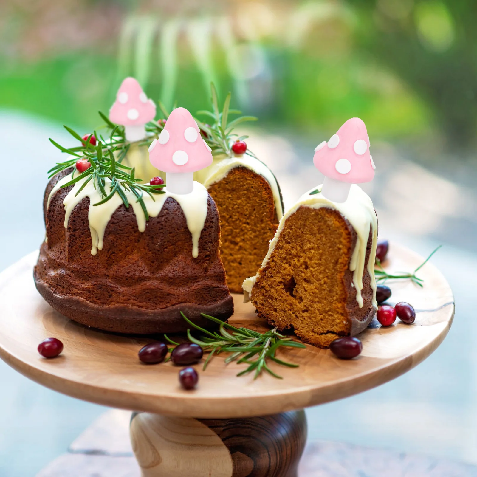 

10pcs Miniature Mushroom Cake Decorations Polymer Clay Accessories for Landscape Mini Mushrooms Safe Reliable