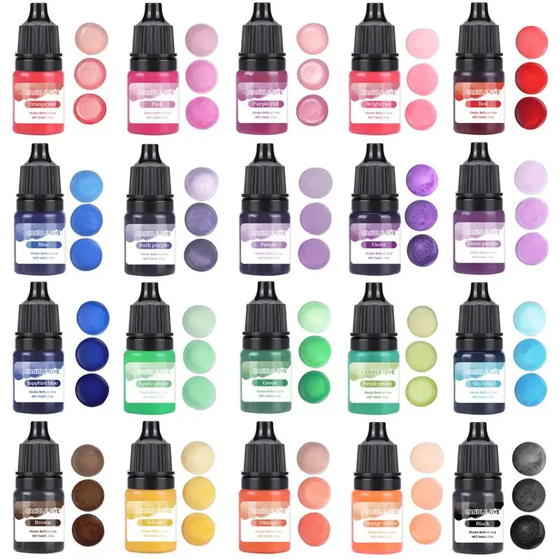 Epoxy Resin Pigment Kits Set Liquid Colorant Dye DIY UV Epoxy Resin Mold Jewelry Making Accessories Dye Pigment Sets - Image 6