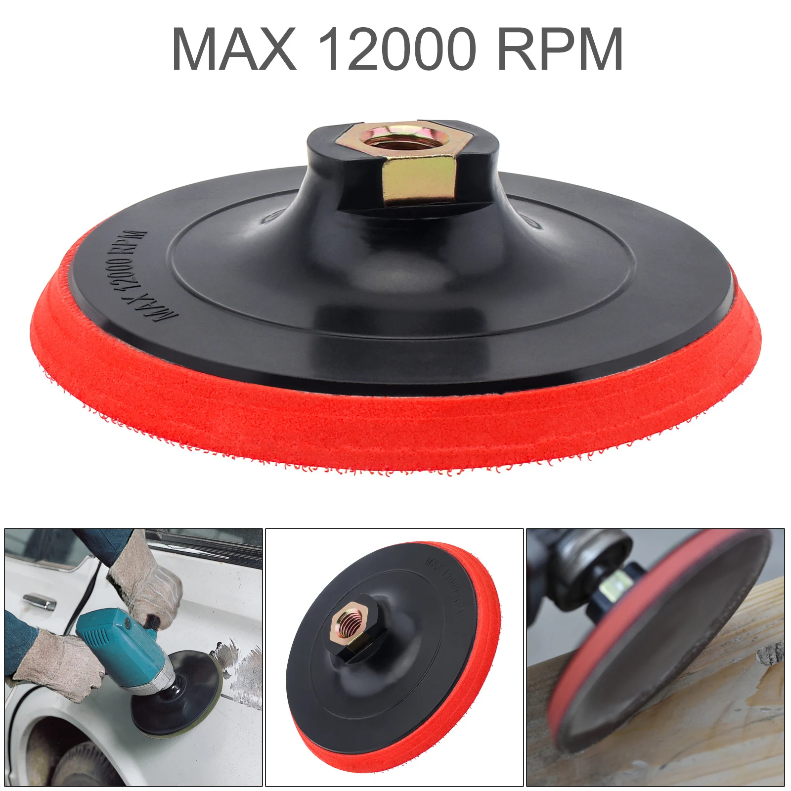 

125mm Polishing Disc Light Weight Hook Loop Backing Pad M14 Drill Attachment Sand Disc for Angle Grinder Tools