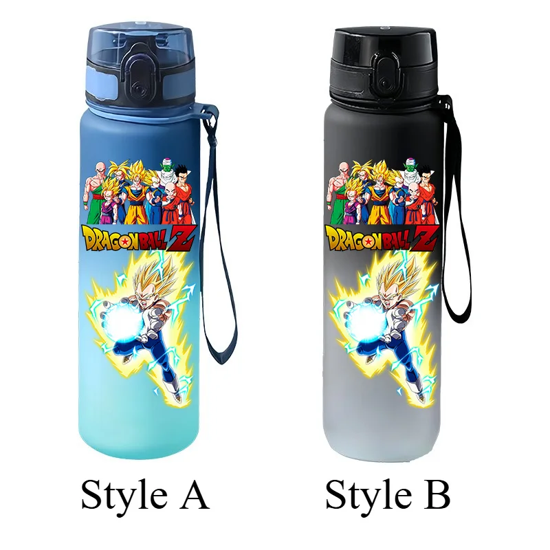 Dragon Ball Z 650ML Portable Leak-proof Flip-top Sports Water Cup Gradient Plastic Drinking Bottle Leak-proof Flip-top Water Cup view 4