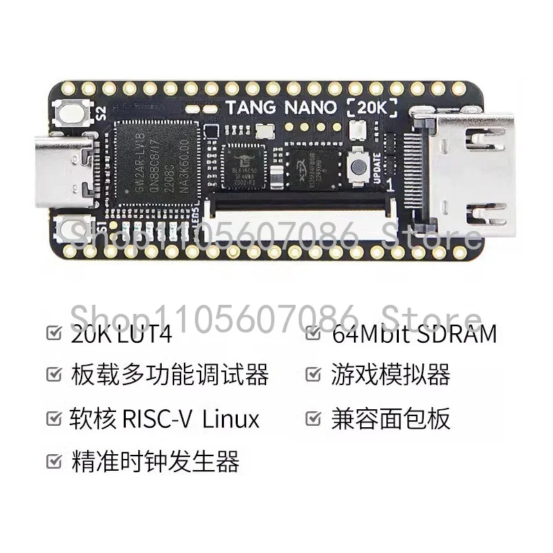 Suitable for Sipeed Tang Nano 20K Development Board SPI Serial Communication NES Emulator Open Source FPGA Game