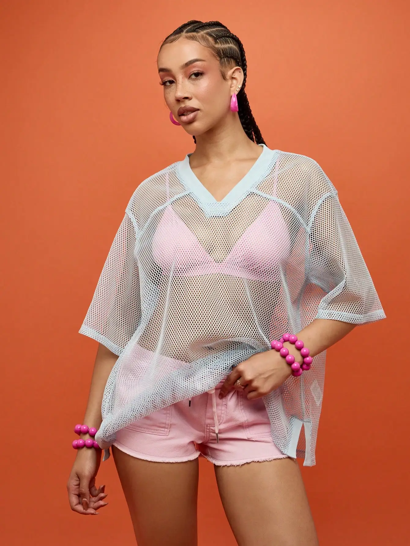 

Женская легкая пляжная накидка из сетки в университетском стиле для бассейна, пляжа, фестивалей и курортов