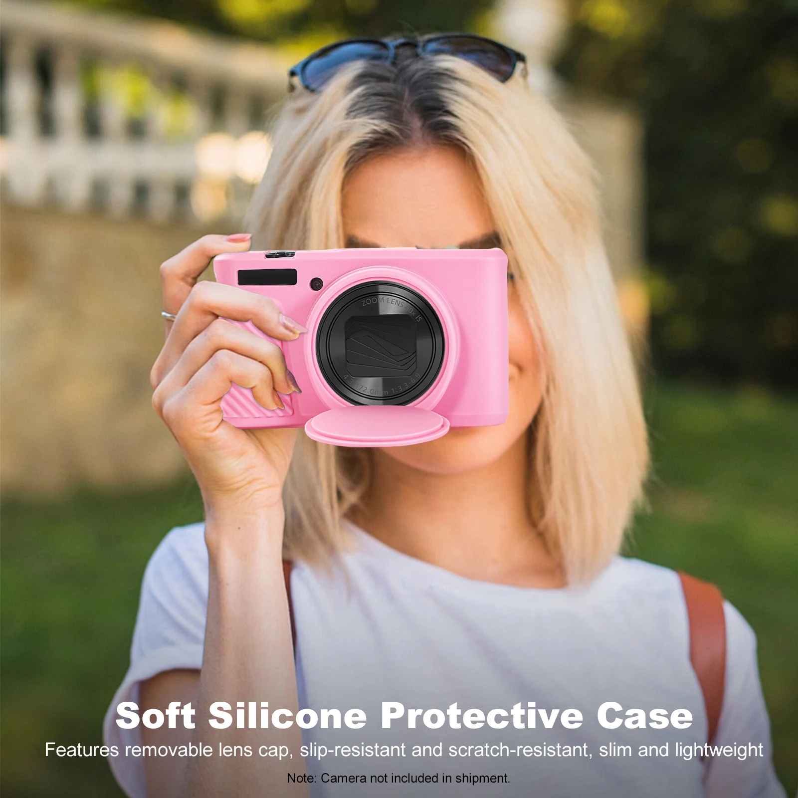 for Canon PowerShot SX740 HS/SX730 HS Soft Silicone Case With Len Protector Rubber Camera Bag Skin Anti-Scratch Slim Fit