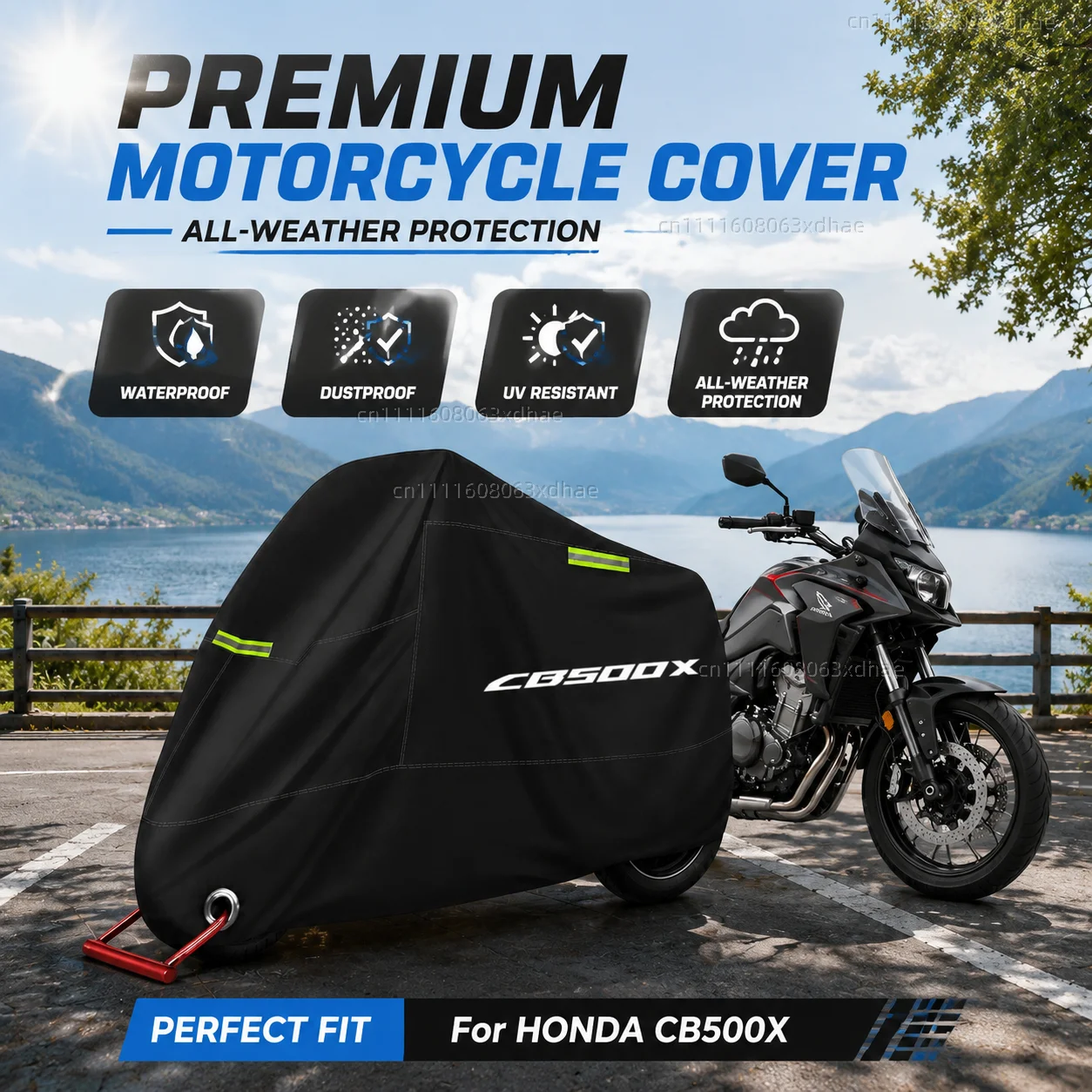 

Motorcycle Full Cover Waterproof Rain Dustproof All Season 190T Oxford Cloth For For HONDA CB500X CB 500X CB500 X 2017-2021 2020