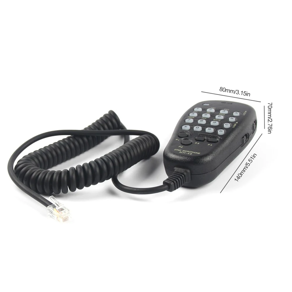MH-48 Mikrofon Speaker 4 Tombol Yang Dapat Diprogram 6 Pin DTMF Walkie Talkie Mikrofon Tangan untuk Yaesu FT-8800R FT-8900R FT-790