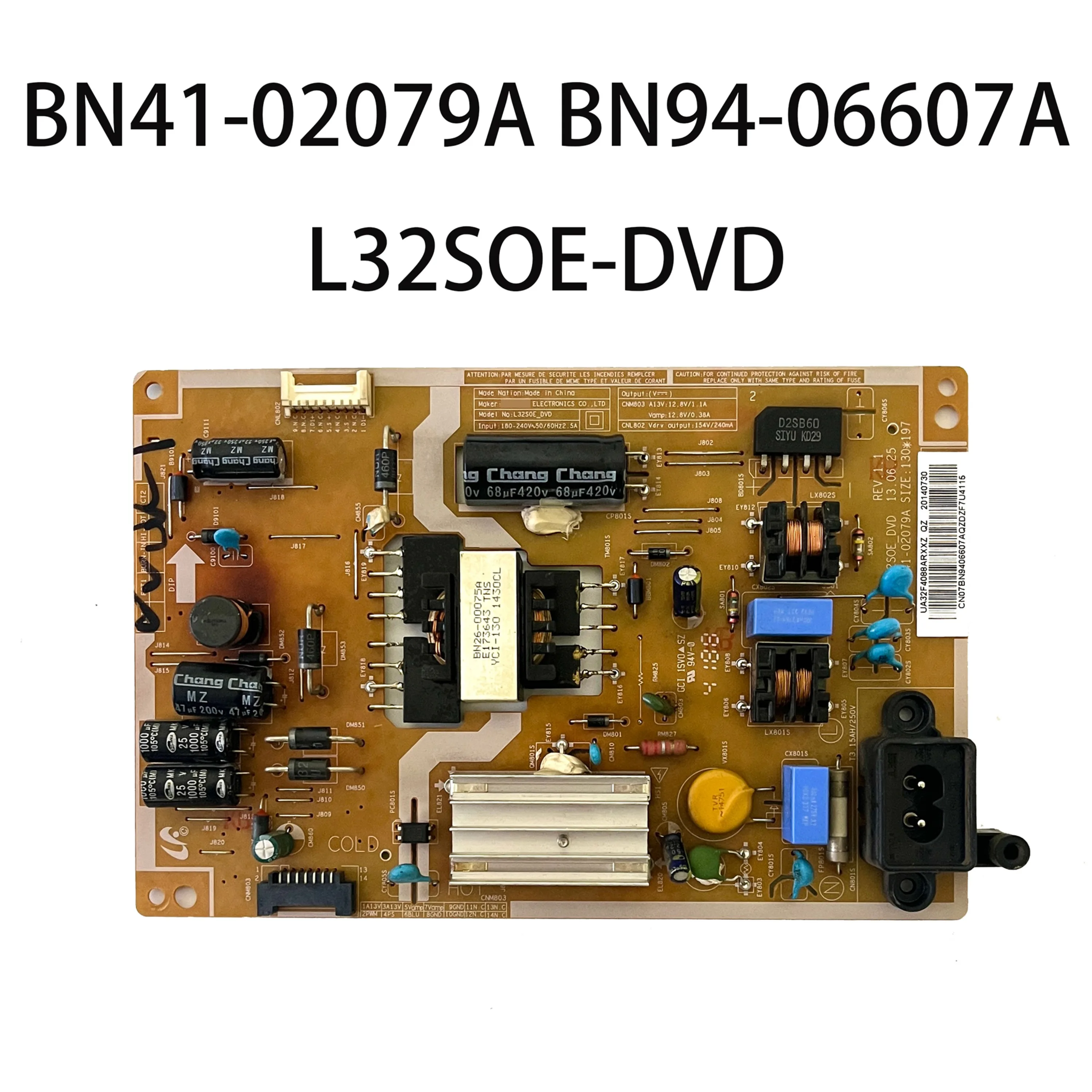 Authentic Original TV Power Board BN41-02079A BN94-06607A L32SOE-DVD Works Normally And is for TVs UA32F4088AJ UA32F4088AR Parts