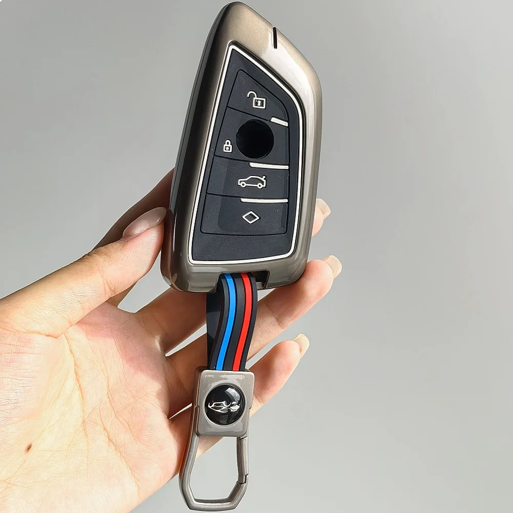 for BMW X1 X3 X4 X5 X6 Series 1 2 3 5 7 G20 G02 G05 G31 G23 F34 F15 F40 IX3 New Silicone Remote Car Key Cover Keychain Key Case
