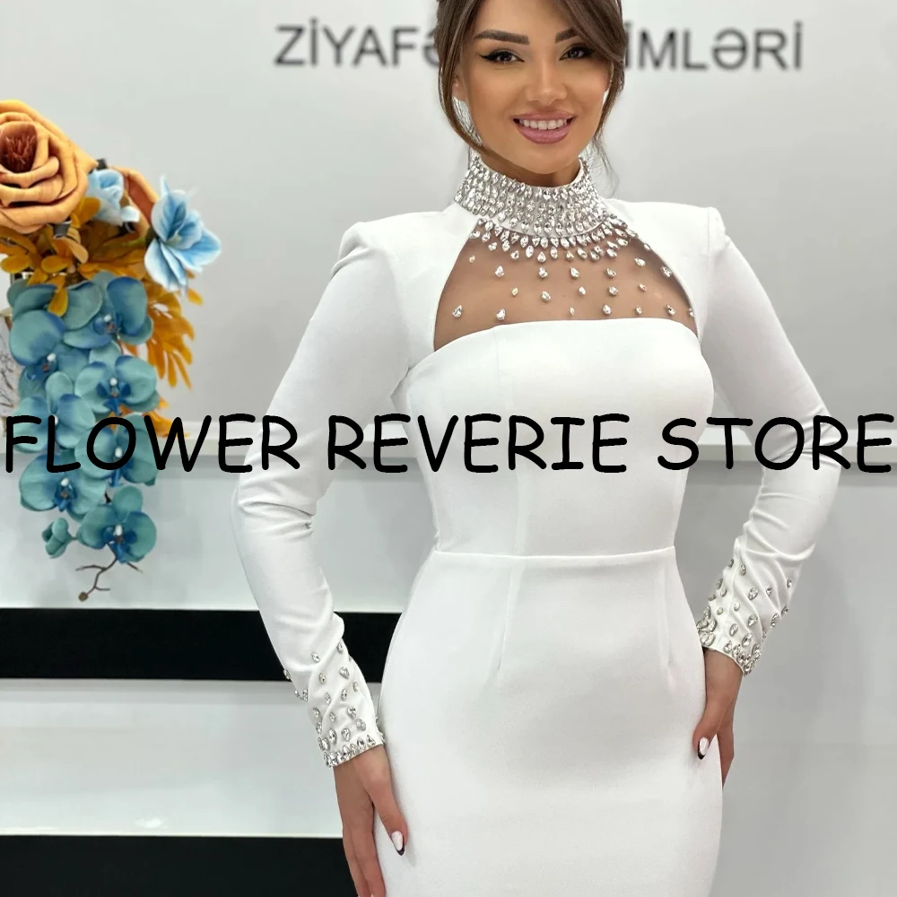 Customized Exquisite High quality Classic Fashion Jersey Tassel Beading Sheath High Collar Long Dresses Prom Dresses Retro