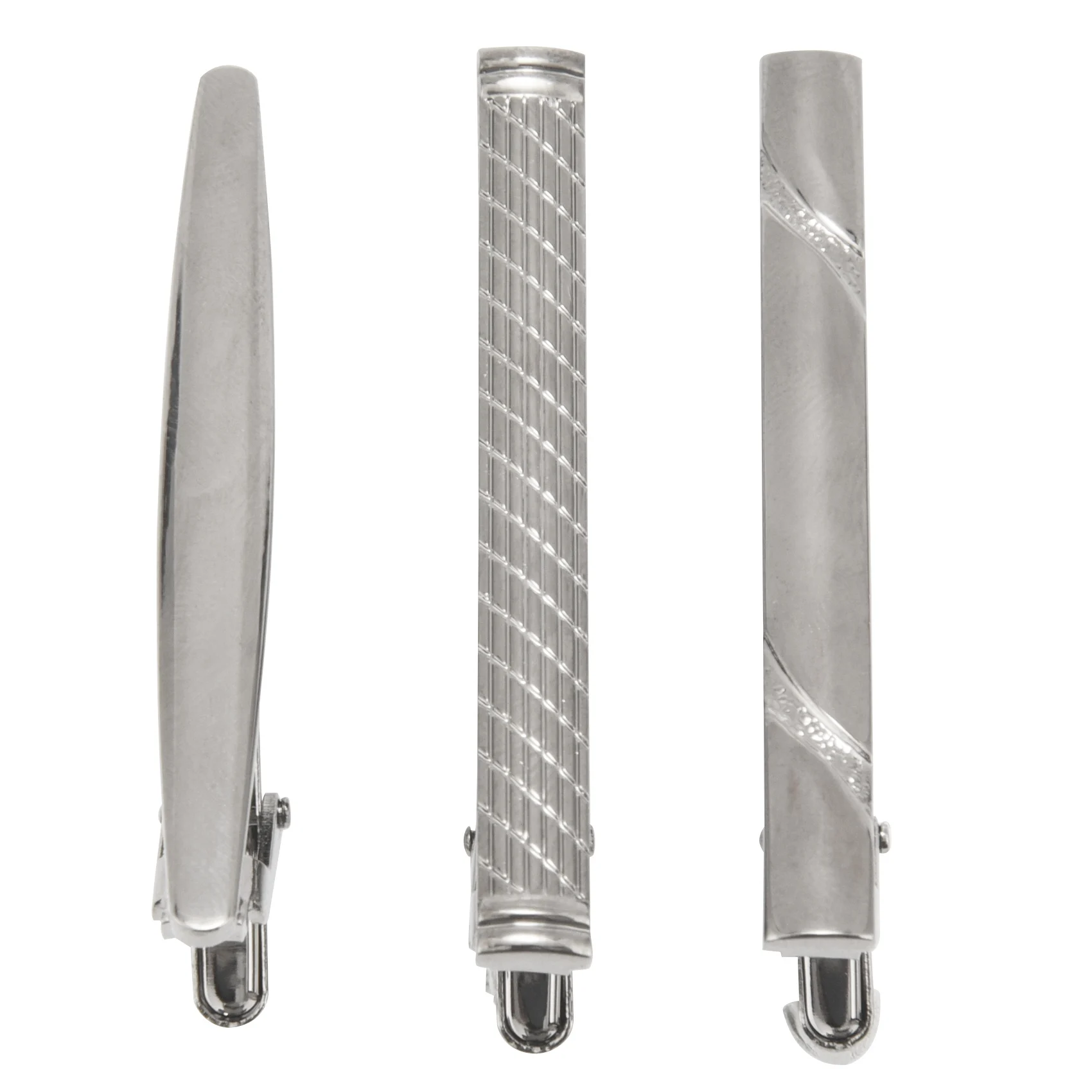ABQR 3 Pcs Tie Clips for Men Tie Bar Clip Set for Regular Ties Necktie Wedding Business