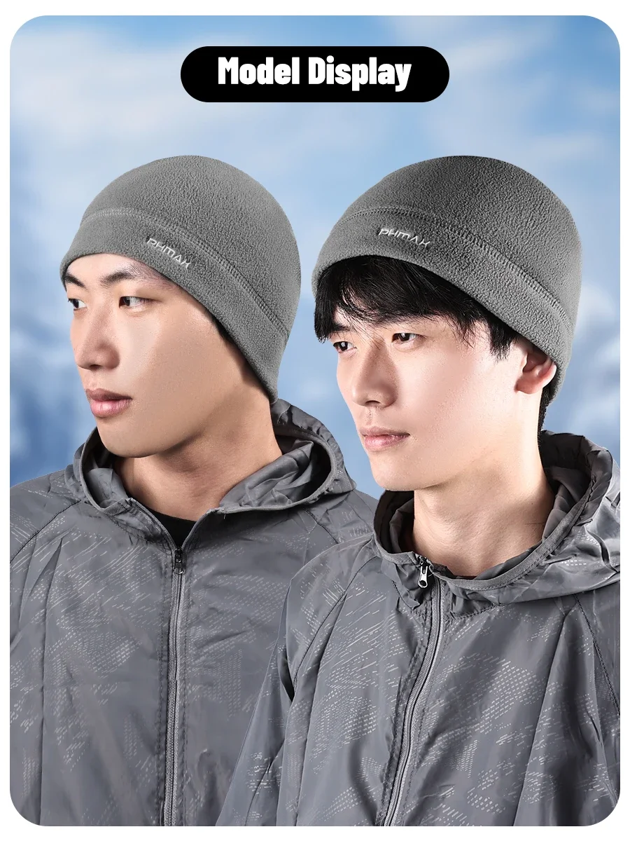 AliExpress PHMAX Fleece Winter Hat Cycling Warmer Running hat Hunting men's caps MBT Bicycle Windproof Outdoor Hiking Balaclava Unisex hat