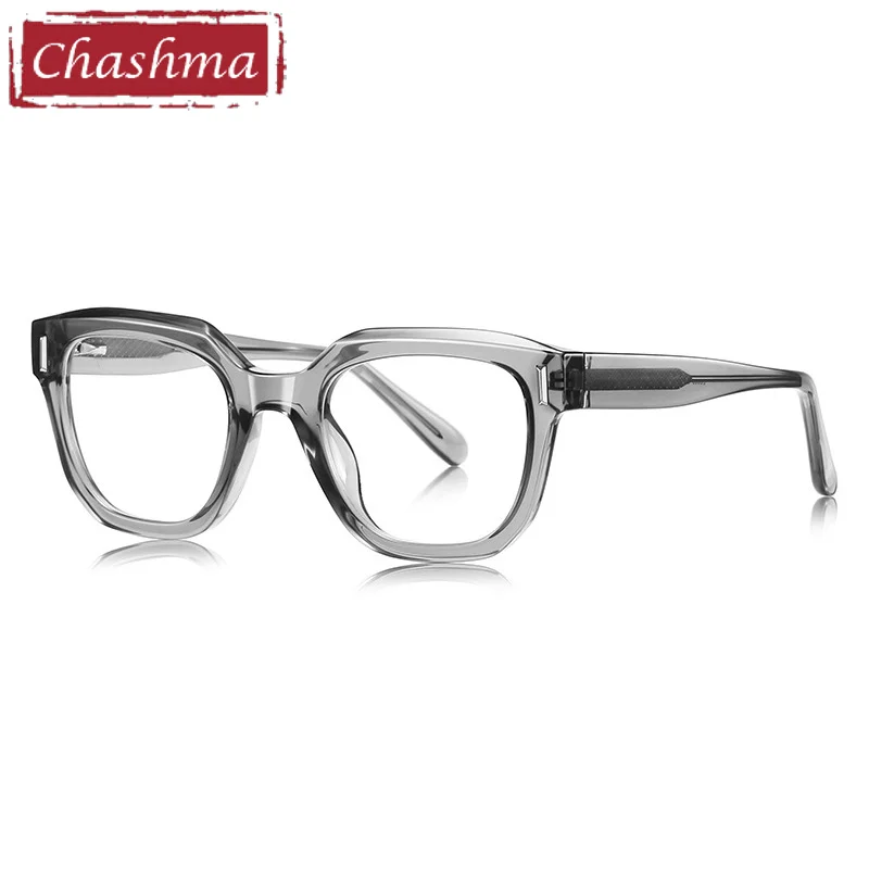 Chashma Prescription Glasses Women Transparent Gray Eyeglasses Frames Unisex Optical Rim for Correction Lenses Myopia Spectacles