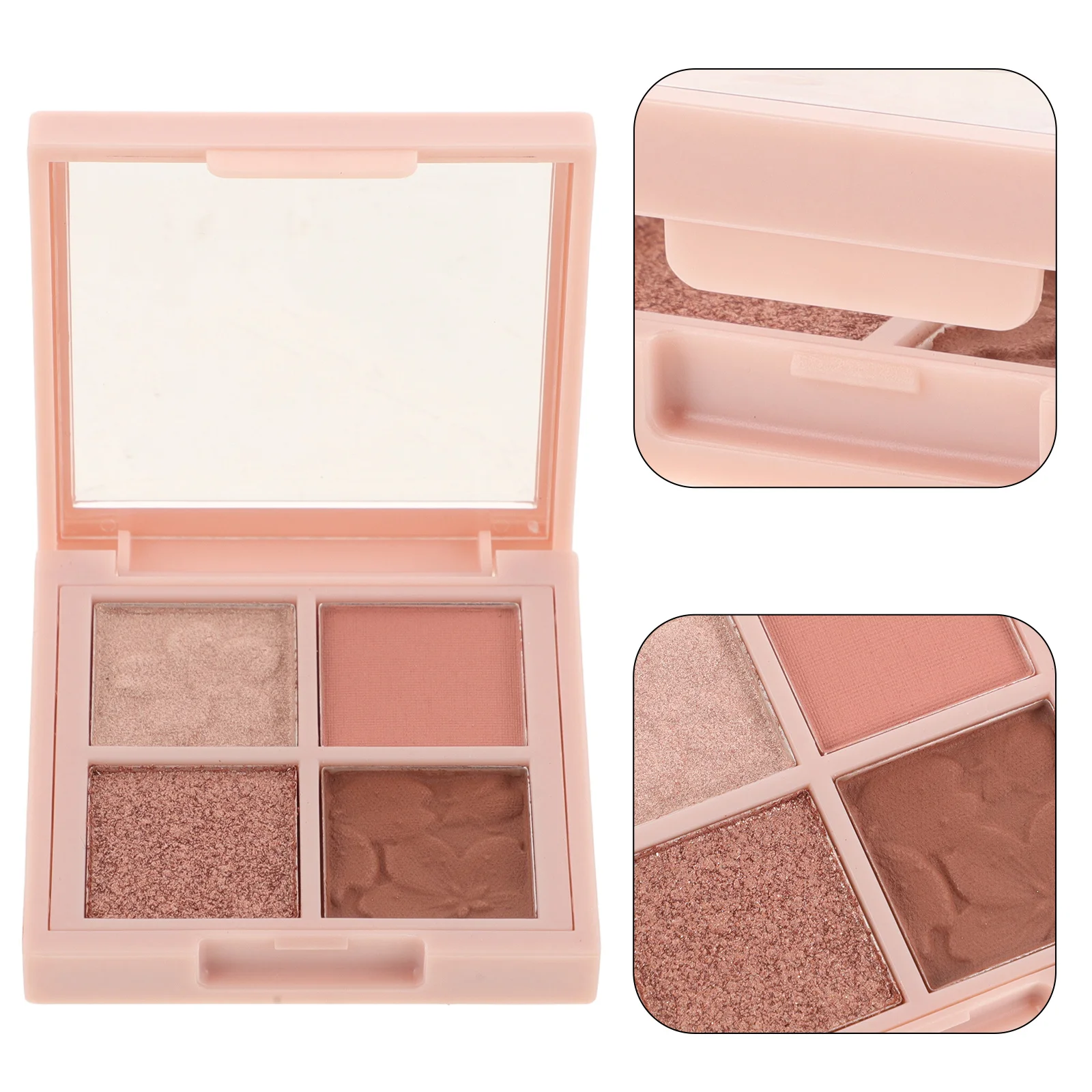 Neutrale braune Lidschatten-Palette, matt, schimmernd, funkelnde Größe, langlebiges, wasserfestes Lidschatten-Make-up