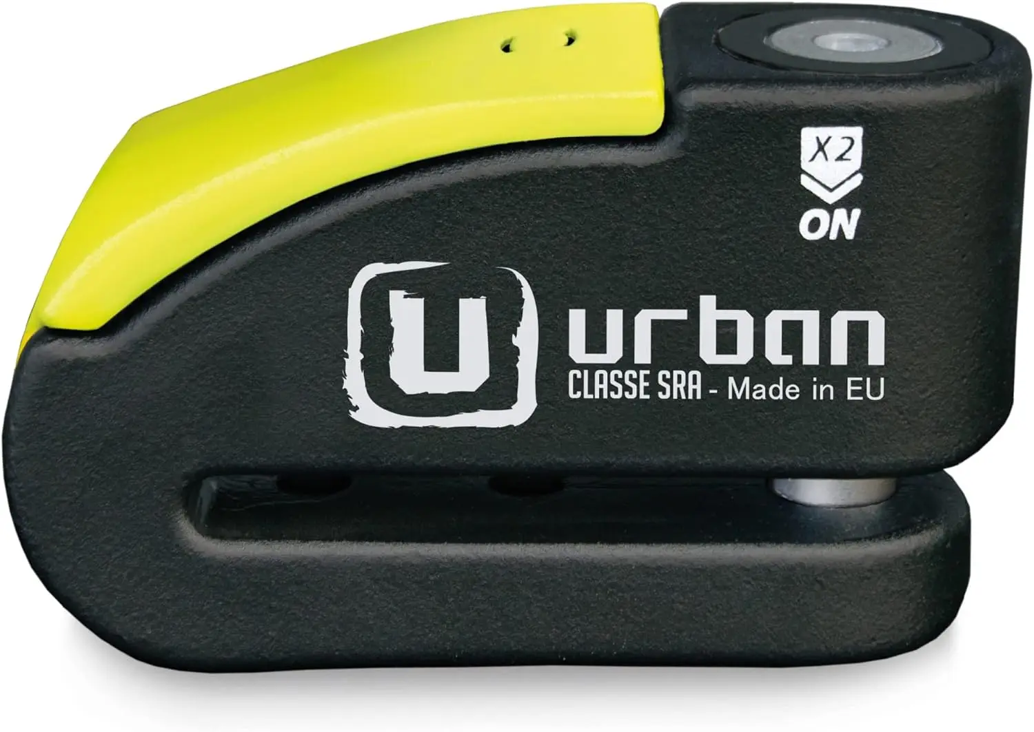 

Urban 999 Motorcycle Disc Lock with or Without Alarm 120dB LED, Approved SRA, Hi-Tech Warning A+ Sensitivity, High Security