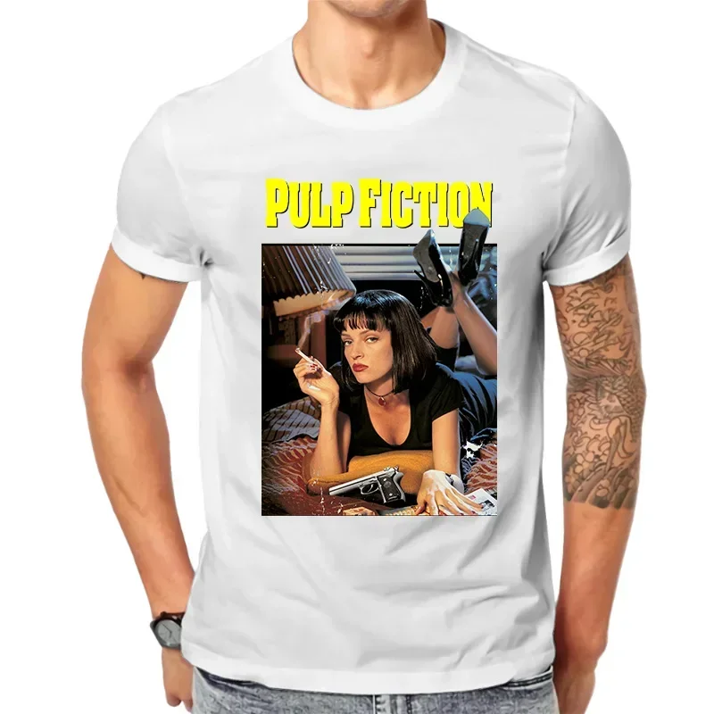 تيشيرت بأكمام قصيرة للرجال والنساء ، تيشيرتات أفلام كلاسيكية ، فيلم خيال من لب الورق ، ملصق ، رسم ، توب غير رسمي ، هاراجو ، تي شيرت مشهور