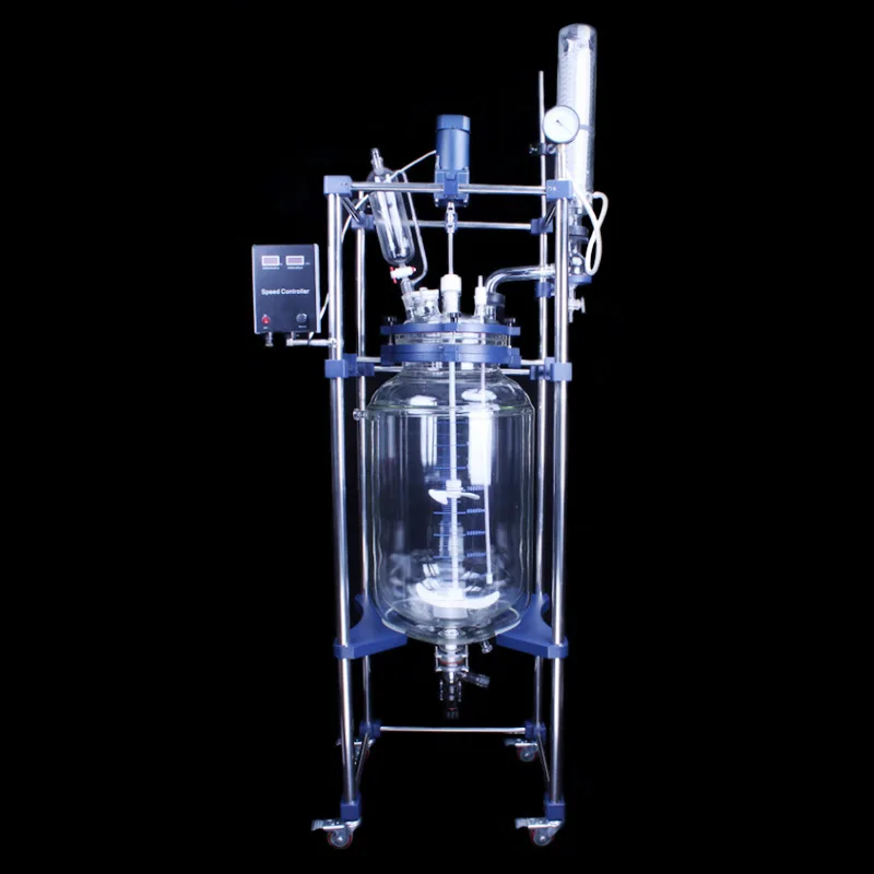 

Double-layer glass reactor custom 50L1L-100L laboratory extraction and distillation double-layer glass reactor custom