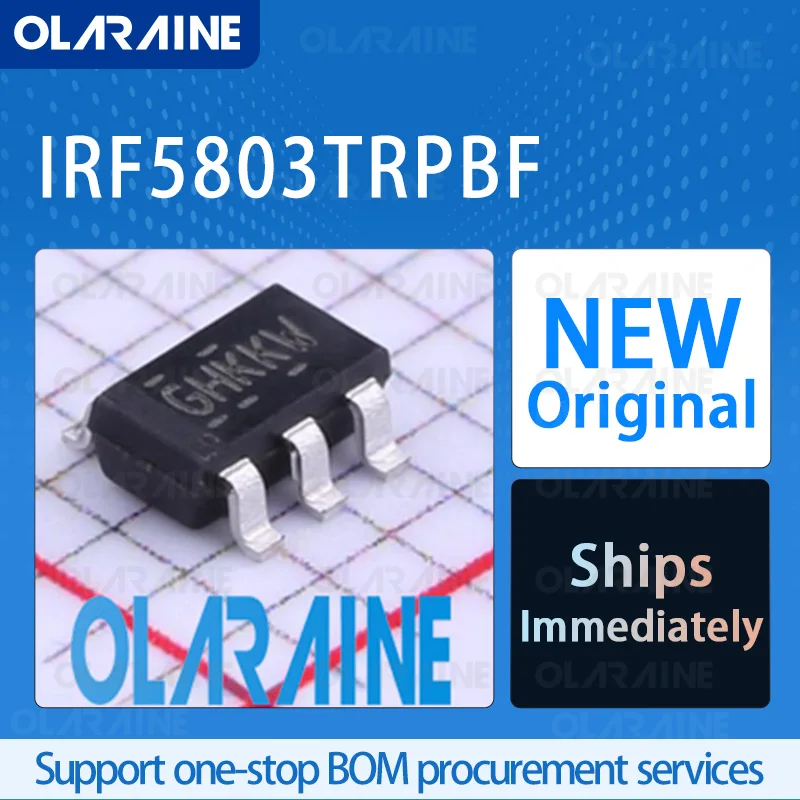 

5/10/100Pcs IRF5803TRPBF TSOP-6 original ic chip MOSFET RoHS P-Channel 1 Channel Vds- 40 V Id- 3.4 A