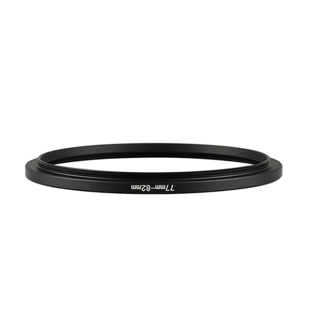 Aluminium Zwart Step Up Filter Ring 77mm-82mm 77-82mm 77 tot 82 Filter Adapter Lens Adapter voor Canon Nikon Sony DSLR Camera Lens