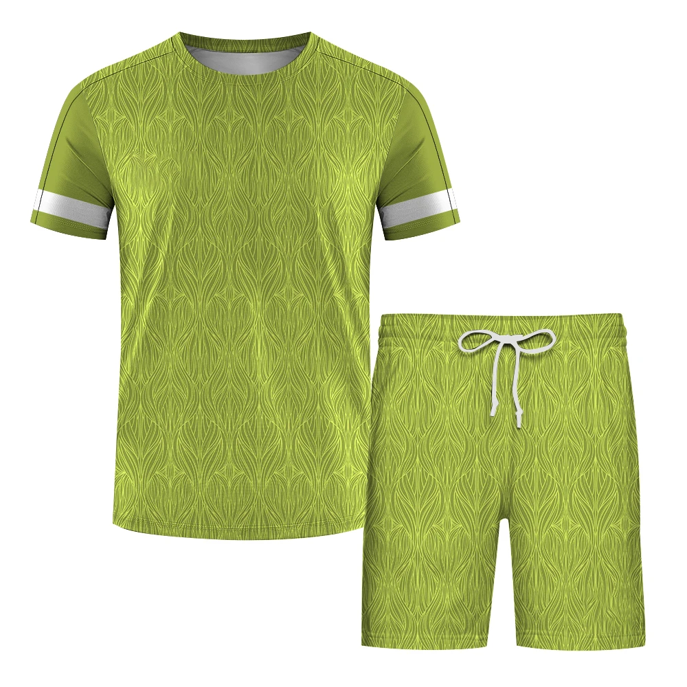 Badminton Tennis Sports Men's Summer Sets Casual Short Sleeve Tees and Shorts 2 Piece Fashion Running Training Suit Loose Outfit