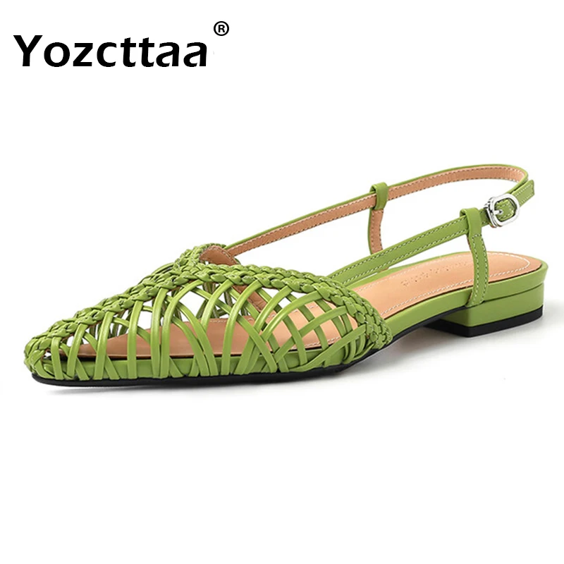 

Yozcttaa, размер 34-42, женские тканые туфли-лодочки с ремешком на пятке, с закрытым носком, на высоком каблуке, летние туфли-лодочки, сексуальное женское офисное платье