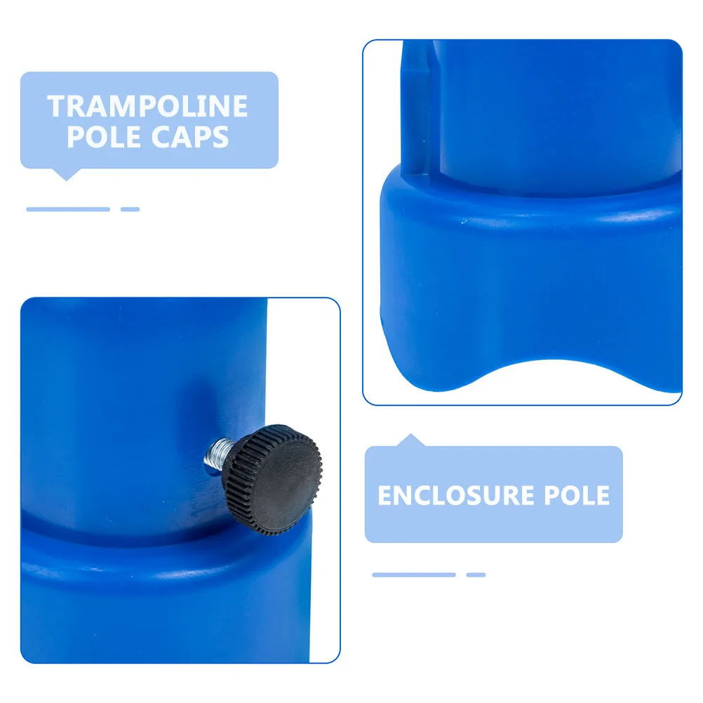 

5 Sets Caps Trampoline Poles Durable Professional Trampoline Parts Plastic Protective Cover Accessories Jumping Bed Outdoor Toys
