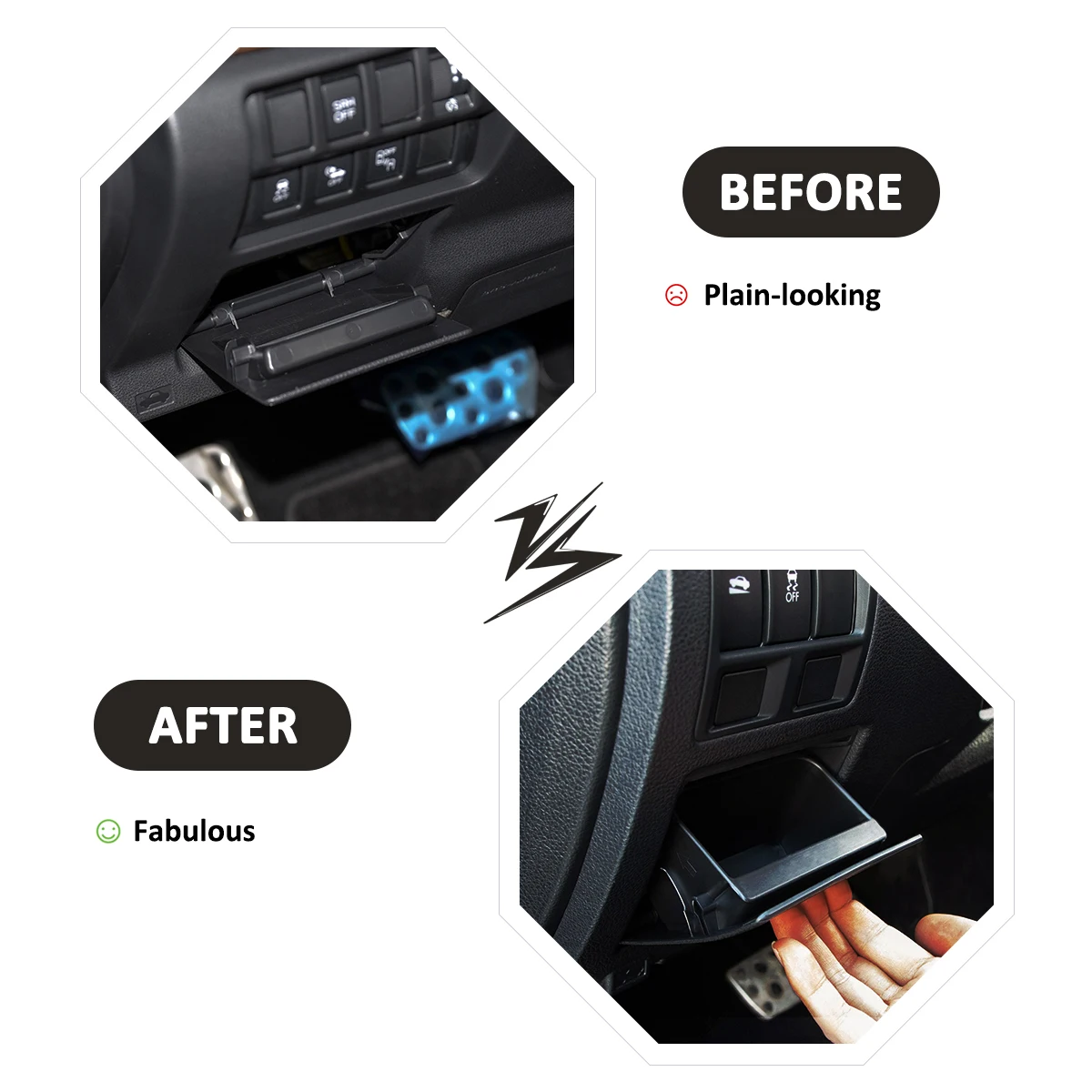 ABS 자동차 퓨즈 박스 코인 컨테이너 통 보관 트레이 홀더, 스바루 포레스터 XV 아웃백 레거시 자동차 인테리어 액세서리 보관함 /  인테리어 액세서리