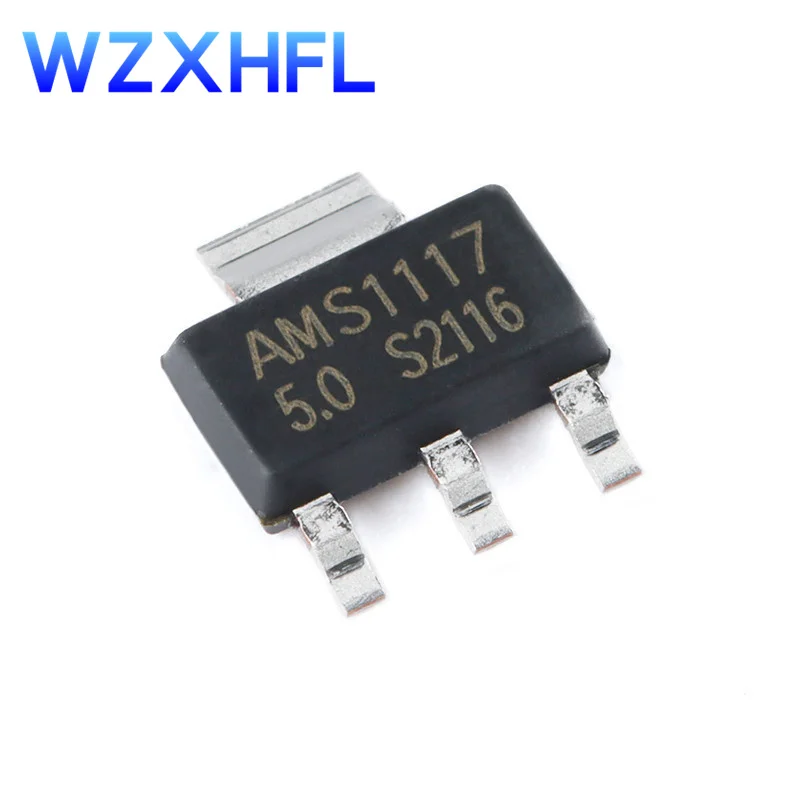 100Pcs AMS1117-3.3 AMS1117-3.3V AMS1117 LM1117 AMS1117-1.2 AMS1117-1.5 AMS1117-1.8 AMS1117-2.5 AMS1117-5.0 AMS1117-ADJ SOT