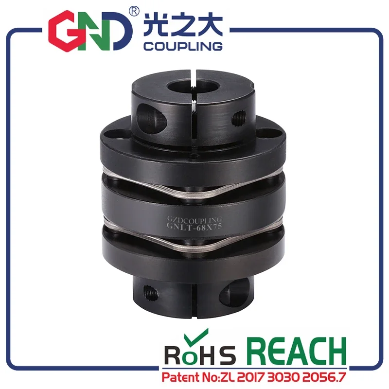 Shaft Couplings Steel Stepped GND Double Disc Steps Clamp Series 45# Flexible Coupler For Step Motor Couples