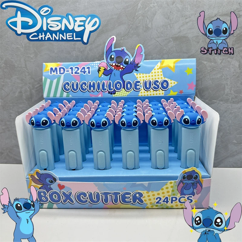 

Disney Stitch Utility Knife Cutter Paper Cutting Express Unpacking Knives Students School Supplies Art Toy Kits Utility Knife