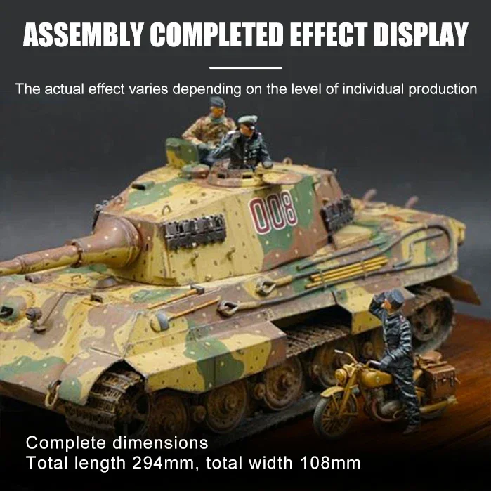 TAMIYA Assembled Tank Model Kit 35252 King Tiger Heavy Tank 1/35