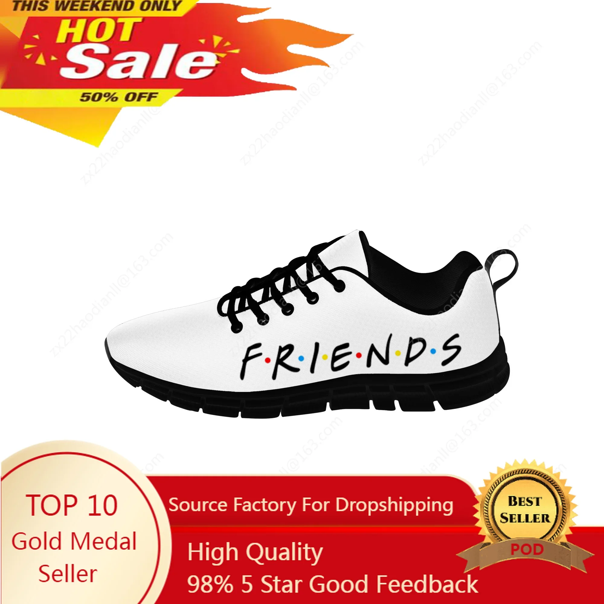 

Friends Sports Shoes Mens Women Teenager Sneakers High Quality Printed Fashion Causal Tailor-made Fashion Couple Shoes