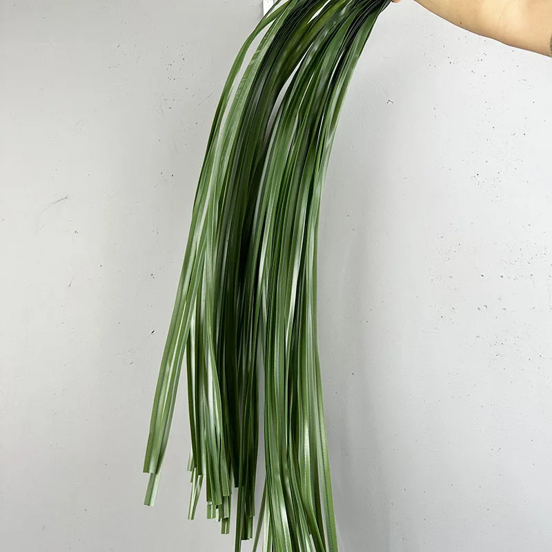 39 Zoll Künstlicher Grasstiel DIY Blumenmaterial Weiche Gummi-Blätter Rattan Blumenarrangement Pflanzengras Hochzeit Party Deko – Detail 14