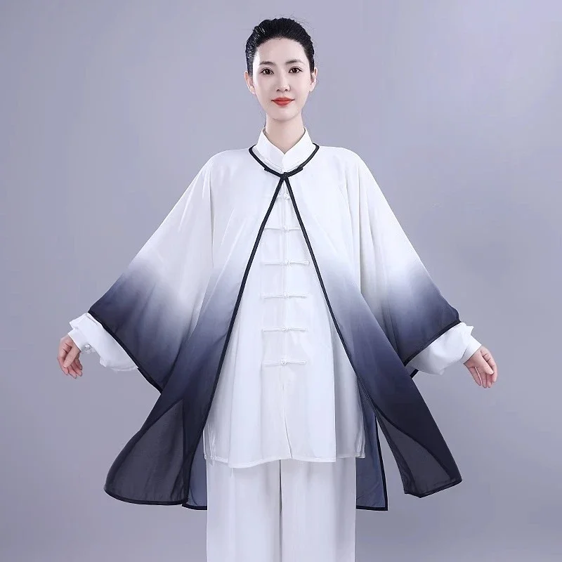 Neue Herren-Kung-Fu-Uniform im traditionellen chinesischen Stil, langärmelig, Wushu-Tai-Chi-Anzug, weiche, atmungsaktive Kampfsportbekleidung für das Training. – Detail 18