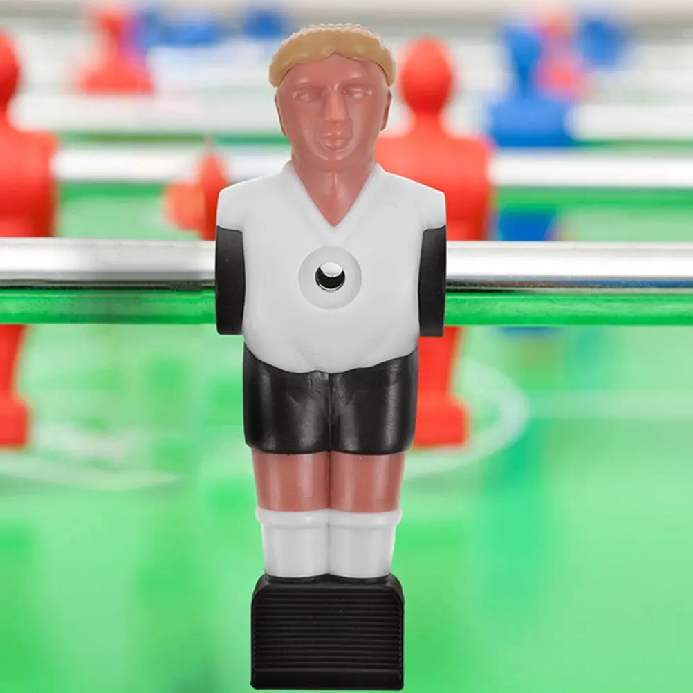 

10 шт. пластиковых фигурок для настольного футбола, прозрачные, с цветной печатью, легко устанавливаемые, запчасти для настольного футбола