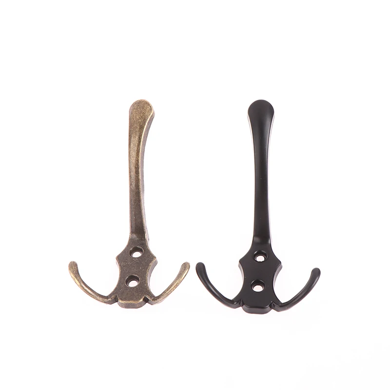 For Bedroom Clothes Entryway Furniture Zinc Alloy Coat Hook 3 Hooks Coat Hook Wall Mounted Robe Clothes Rack Hat Wall Hanger