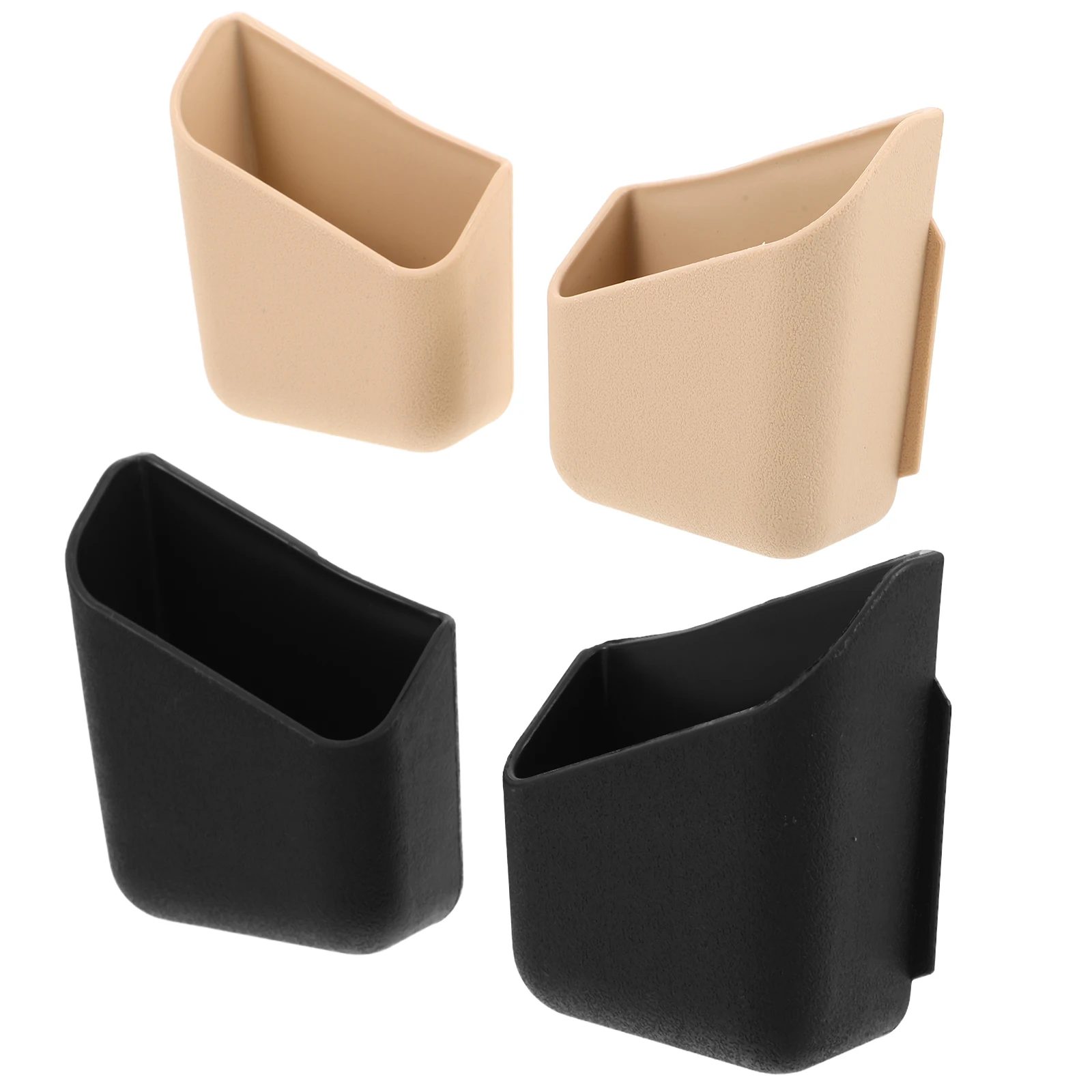 

4pcs Car Storage Box Multifunctional Dashboard Organizer Adhesive Design Easy Install Universal Fit Car Seat Gap Storage