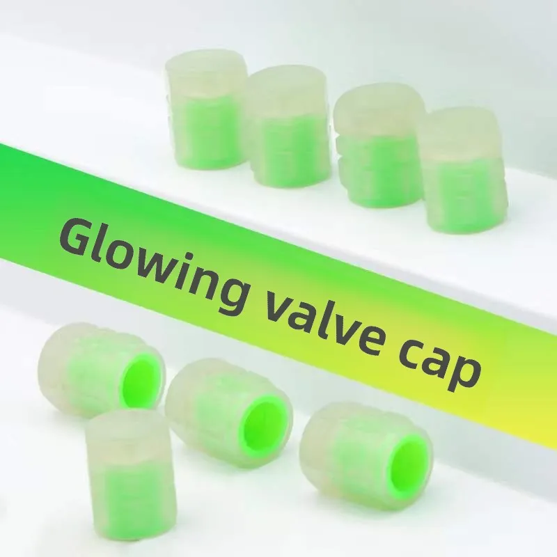 

Luminous tire air nozzle cap Automotive valve cap Motorcycle electric vehicle vacuum tire gas nozzle Luminous valve core cover