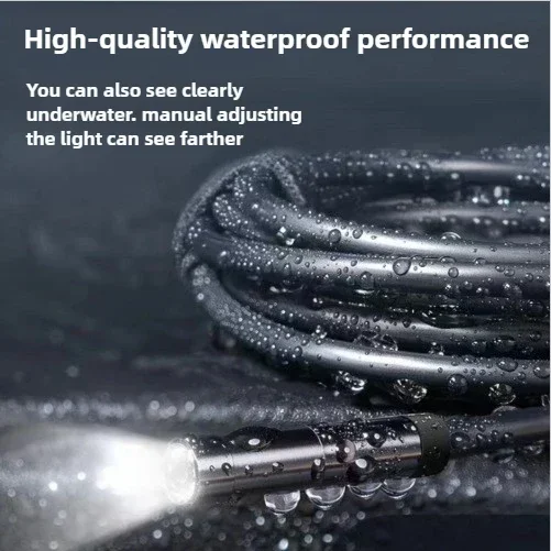 5.5mm Endoscope Camera for iPhone/Android | HD Industrial Automotive Pipe Inspection Tool with LED Light